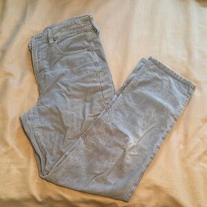 American Eagle denim blue Corduroy mom straight Jean